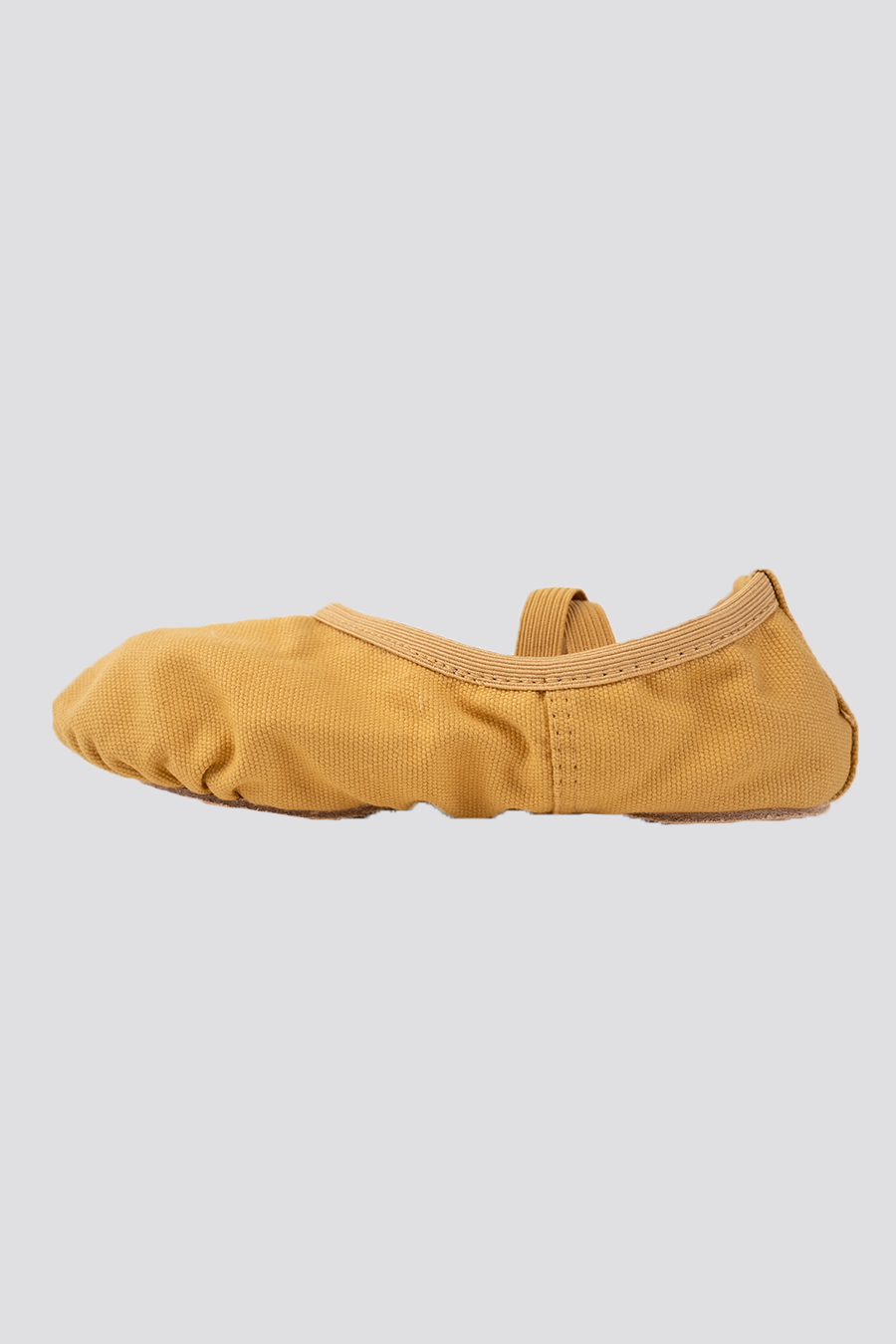 Cross Straps Canvas Ballet Shoes- Split Sole No Drawstring-Yellow