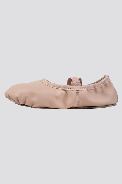 PU LEATHER BALLET SHOES- Full Sole No Drawstring-Ballet Pink