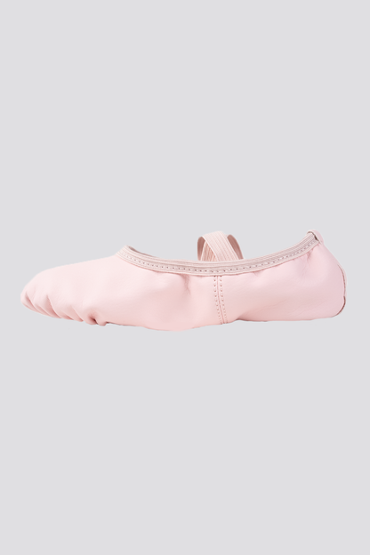 PU LEATHER BALLET SHOES- Split Sole No Drawstring-Pink