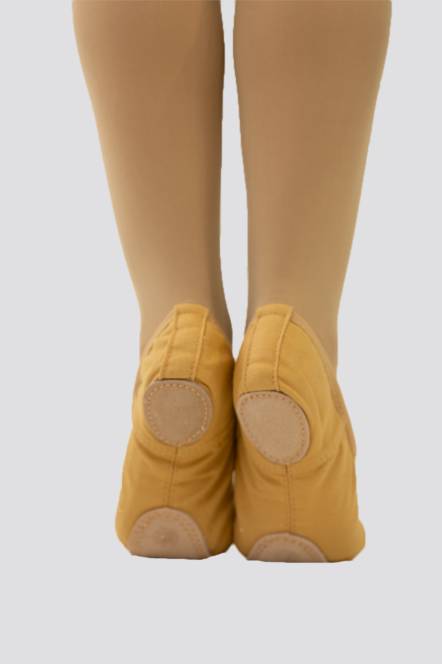 Cross Straps Canvas Ballet Shoes- Split Sole No Drawstring-Yellow